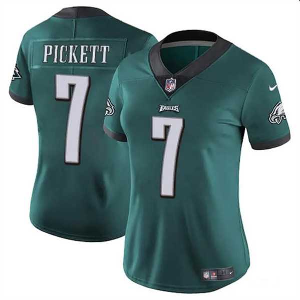 Women%27s Philadelphia Eagles #7 Kenny Pickett Green Vapor Untouchable Limited Stitched Jersey Dzhi